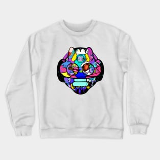 Dope Slluks masked head illustration Crewneck Sweatshirt